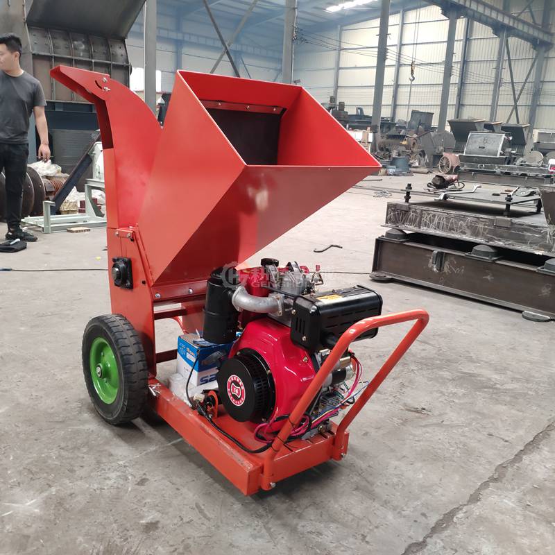 小型手推式樹枝粉碎機小型柴油手推碎枝機
